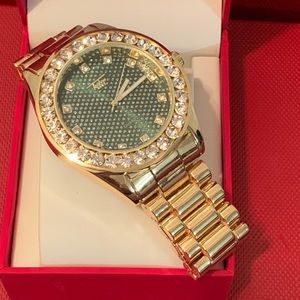 Brand New With Box Men’s 18K Gold Plated Watch